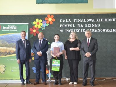 Wyróżnienie w konkursie Pomysł na biznes w powiecie limanowskim