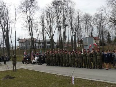 Młodzież na uroczystościach…