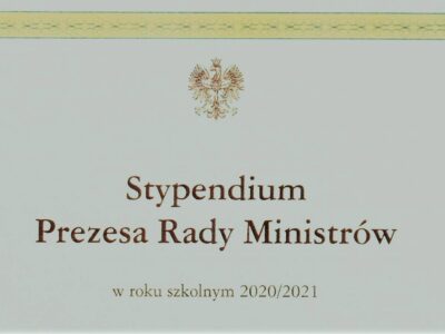 Stypendyści 2020 – 2021