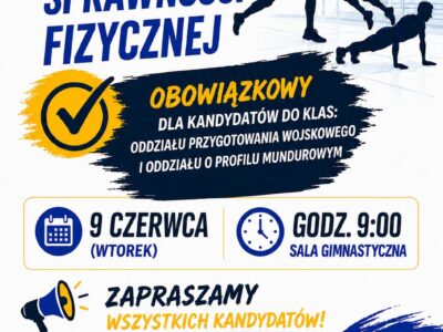 TEST SPRAWNOŚCI FIZYCZNEJ